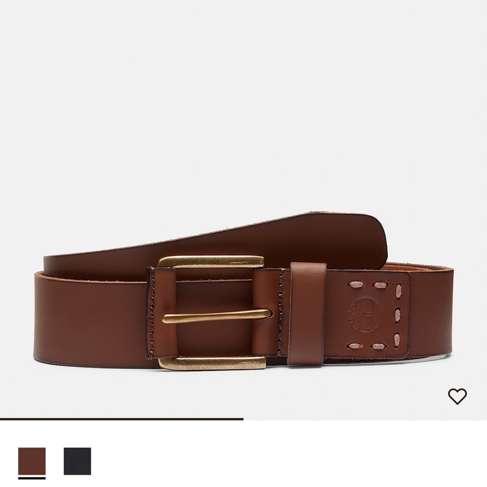 NWT Timberland Brown Genuine Leather Belt size 38 waist
